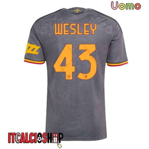 AS Roma Wesley Franca #43 Terza Maglia 2026-27 Manica Corta